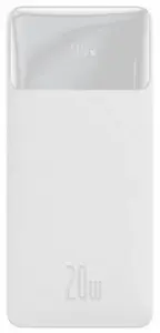 Зовнішній аккумулятор (Power Bank) Baseus PowerBank Bipow Digital Display 20000mAh 20W White (PPDML-M02) Зовнішній аккумулятор (Power Bank) Baseus PowerBank Bipow Digital Display 20000mAh 20W White (PPDML-M02)