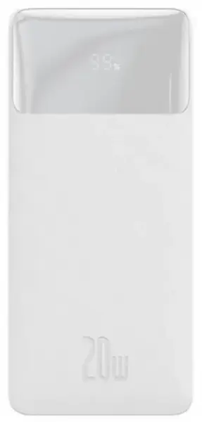 Зовнішній аккумулятор (Power Bank) Baseus PowerBank Bipow Digital Display 20000mAh 20W White (PPDML-M02)