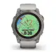 Смарт-годинник Garmin Fenix 7X Pro Sapphire Solar Titanium w. Fog Gray/Ember O. Band (010-02778-14/15)