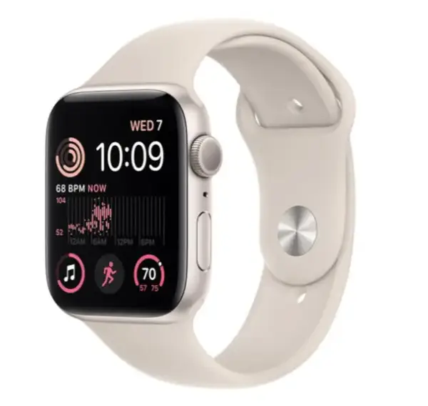 Смарт-годинник Apple Watch SE 2 44/Starlight Aluminum/Starlight Sport GPS (MNJX3)
