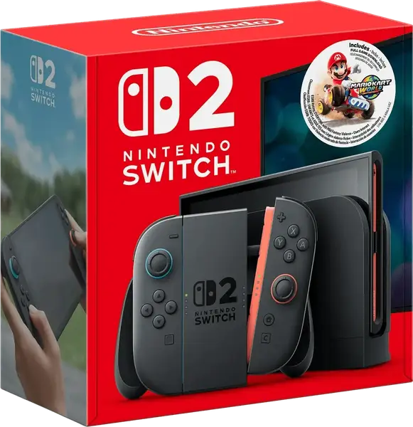 Портативна ігрова приставка Nintendo Switch 2 Black Mario Kart World Bundle (0045496321529)