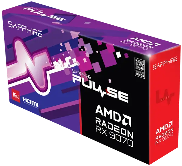 Відеокарта Sapphire Radeon RX 9070 Pulse 16GB GDDR6 (11349-03-20G)