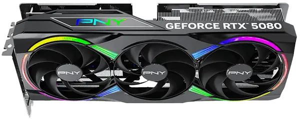 Відеокарта PNY GeForce RTX 5080 ARGB OC 16 ГБ GDDR7 DLSS4 (VCG508016TFXXPB1-O)