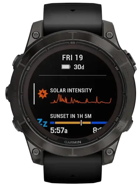 Смарт-часы Garmin Fenix 7 Pro Sapphire Solar Carbon G. DLC Tit. with Black Band (010-02777-10/11)