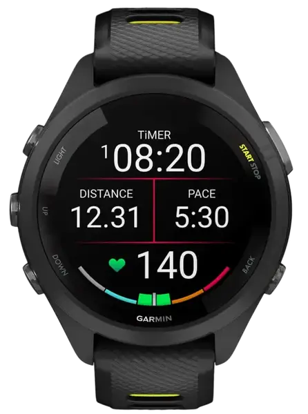 Смарт-часы Garmin Forerunner 265S Black Bezel and Case w. Black/Amp Yellow S. Band (010-02810-03/13/53)