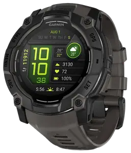 Смарт-годинник Garmin Instinct 3 50mm AMOLED Black with Charcoal Band (010-03020-00) Смарт-годинник Garmin Instinct 3 50mm AMOLED Black with Charcoal Band (010-03020-00)