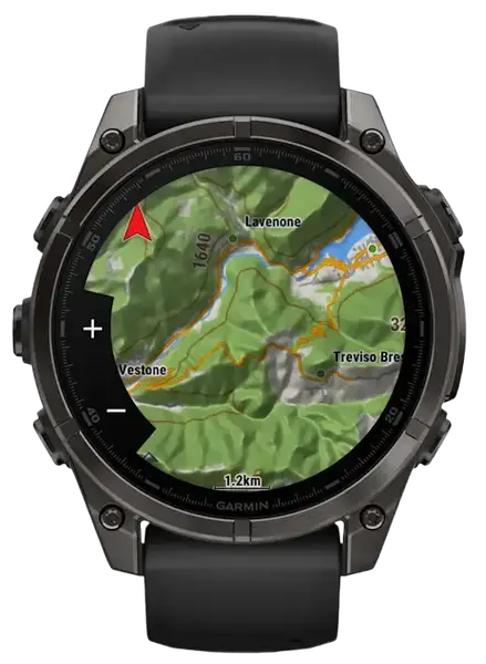 Спортивные часы Garmin Fenix 8 47mm AMOLED Sapphire Carbon Gray DLC Titanium w. Black/Pebble Gray S. Band (010-02904-20/21)