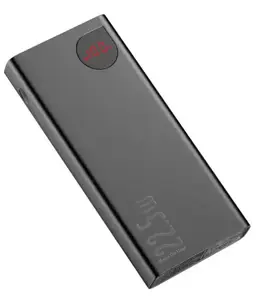 Зовнішній акумулятор (павербанк) Baseus Adaman Metal Digital Display 20000mAh 22.5W 2021 Editon Black (PPAD000101) Зовнішній акумулятор (павербанк) Baseus Adaman Metal Digital Display 20000mAh 22.5W 2021 Editon Black (PPAD000101)