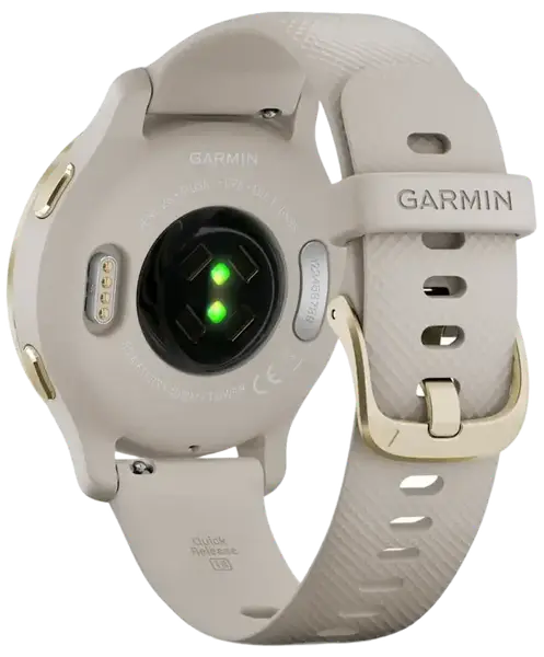 Смарт-годинник Garmin Venu 2S Light Gold Stainless Steel Bezel with Light Sand Case and Silicone Band (010-02429-01/11)