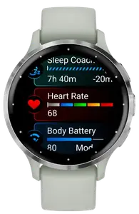 Смарт-годинник Garmin Venu 3S Silver S. Steel Bezel w. Sage Gray Case and S. Band (010-02785-01) Смарт-годинник Garmin Venu 3S Silver S. Steel Bezel w. Sage Gray Case and S. Band (010-02785-01)