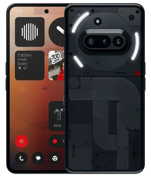 Смартфон Nothing Phone (3a) 8/128GB Black 120Hz (A10400142)