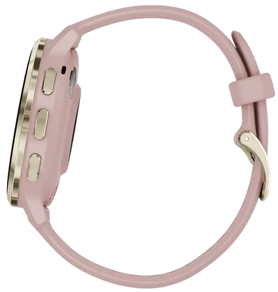 Смарт-годинник Garmin Venu 3S Soft Gold S. Steel Bezel w. Dust Rose Case and S. Band (010-02785-03/53)