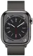 Смарт-годинник Apple Watch 8 41/Graphite Steel/Graphite Milanese Loop LTE (MNJM3)