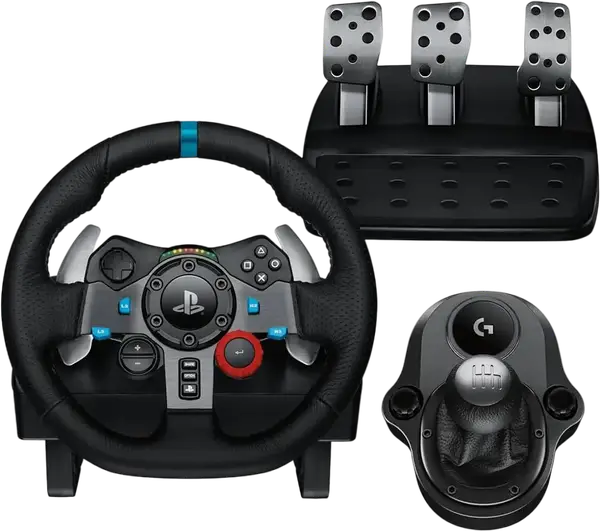 Комплект кермо + педалі Logitech G29 + Shifter PC/PS3/PS4/PS5 (941-000112 + 941-000130)