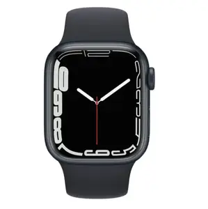 Смарт-годинник Apple Watch Series 7 GPS + Cellular 41mm Midnight Aluminum Case w. Midnight S. Band (MKH73)