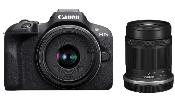 Фотоапарат Canon EOS R100 kit 18-45mm + 55-210mm IS STM (6052C036/6052C023)