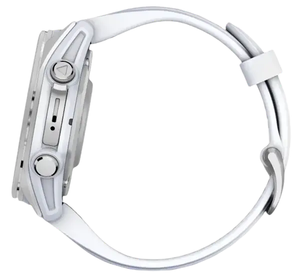 Спортивные часы Garmin Fenix 8 43mm AMOLED Silver with Whitestone Silicone Band (010-02903-00)