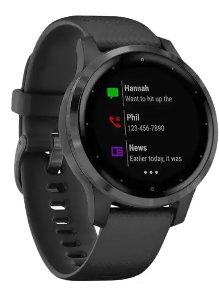 Смарт-годинник Garmin vivoactive 4S Black/Slate (010-02172-13/010-02172-11)