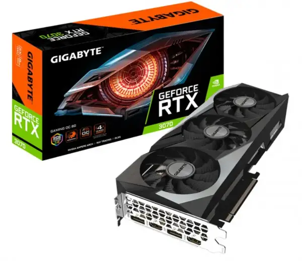 Відеокарта GIGABYTE GeForce RTX 3070 GAMING OC 8G rev. 2.0 (GV-N3070GAMING OC-8GD rev. 2.0)