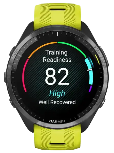 Спортивные часы Garmin Forerunner 965 Carbon Gray Titanium Bezel w. Black Case and Amp Yell/Black S. Band (010-02809-02/12)