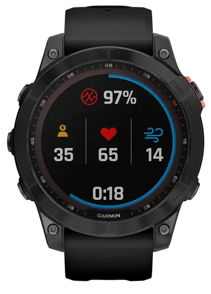 Смарт-годинник Garmin Fenix 7 Solar Slate Gray with Black Band (010-02540-10/11)