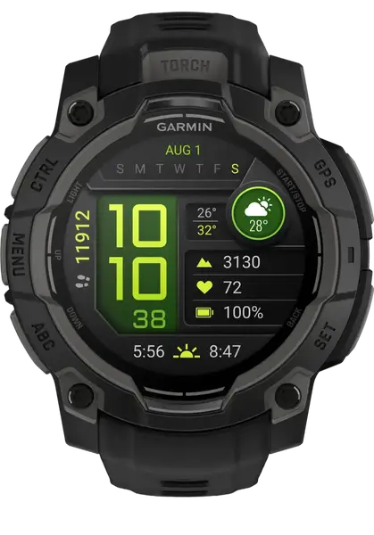 Смарт-годинник Garmin Instinct 3 50mm AMOLED Black with Charcoal Band (010-03020-00)