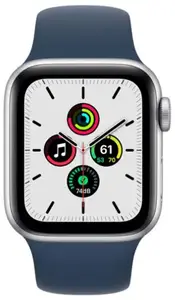 Смарт-годинник Apple Watch SE GPS 40mm Silver Aluminum Case w. Abyss Blue S. Band (MKNY3)