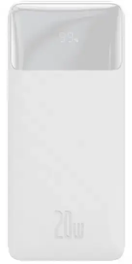Зовнішній акумулятор (Power Bank) Baseus Bipow Digital Display 20W 10000mAh white (PPDML-L02)