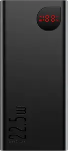Зовнішній акумулятор (павербанк) Baseus Adaman Digital Display 40000mAh 22.5W Black (PPAD020101)