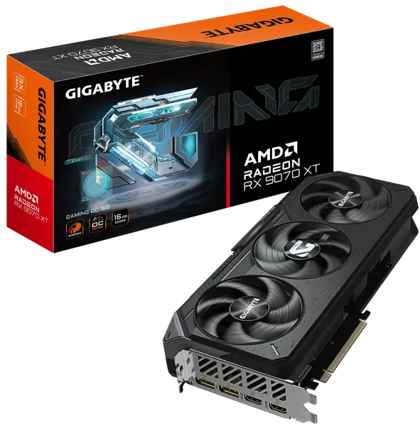 Відеокарта Gigabyte Radeon RX 9070 XT Gaming OC 16GB GDDR6 (GV-R9070XTGAMING OC-16GD)