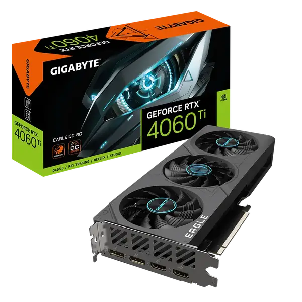 Відеокарта GIGABYTE GeForce RTX 4060 Ti EAGLE OC 8G (GV-N406TEAGLE OC-8GD)