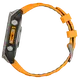 Спортивний годинник Garmin Fenix 8 51mm AMOLED Sapphire Titanium w. Spark Orange/Graphite Silicone Band (010-02905-10/11)
