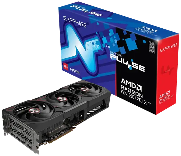 Відеокарта Sapphire Radeon RX 9070 XT Pulse 16GB GDDR6 (11348-03-20G)