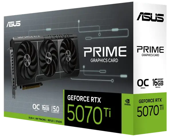 Відеокарта ASUS GeForce RTX 5070 Ti Prime OC 16GB GDDR7 DLSS4 (PRIME-RTX5070TI-O16G)