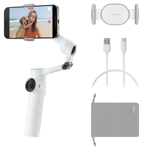 Монопод-стабілізатор Insta360 Flow 2 Pro White (CINSABQB-W)