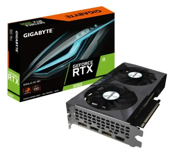 Відеокарта GIGABYTE GeForce RTX 3050 EAGLE OC 8G (GV-N3050EAGLE OC-8GD)