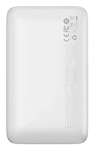 Зовнішній акумулятор (павербанк) Baseus Power Bank 20000mAh Bipow Pro Digital Display PD 22.5W White (PPBD030002)