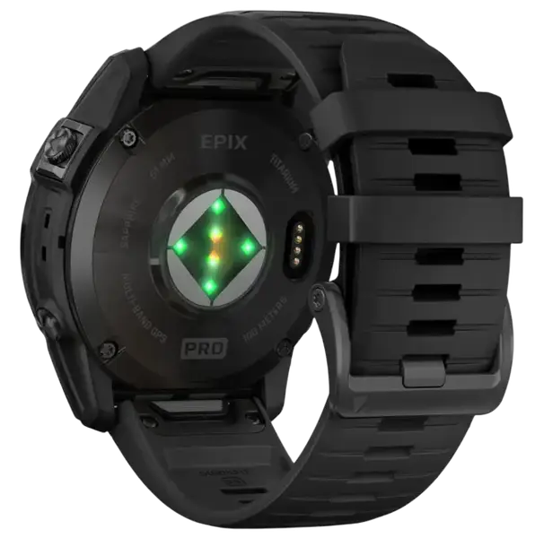 Смарт-годинник Garmin Epix Pro Gen 2 Sapphire 51mm Carbon G. DLC Tit. with Black Band (010-02804-00/01)