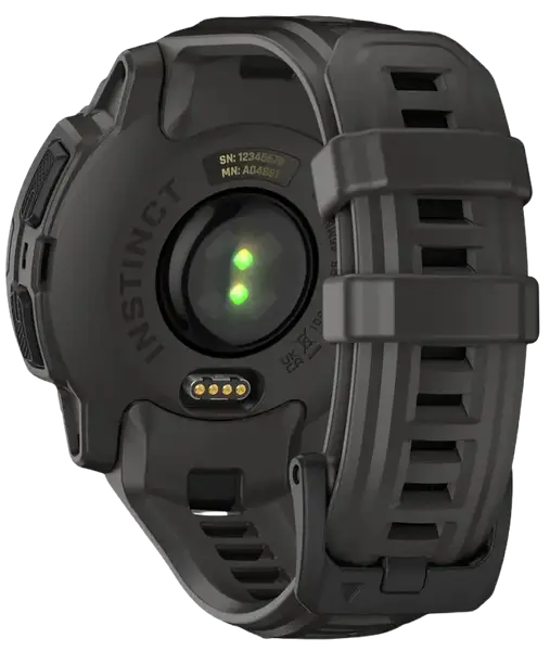 Смарт-годинник Garmin Instinct E 45mm Black with Charcoal Band (010-02933-00)