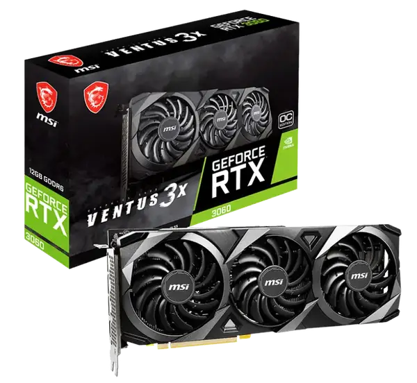 Відеокарта MSI GeForce RTX 3060 VENTUS 3X 12G OC