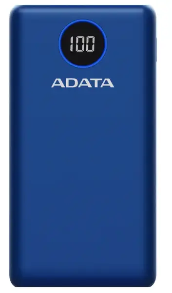 Зовнішній акумулятор (Power Bank) ADATA P20000QCD 20000mAh Blue