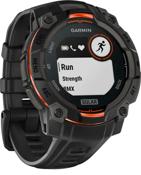 Смарт-годинник Garmin Instinct 3 45mm Solar Black with Black Band (010-02934-00)
