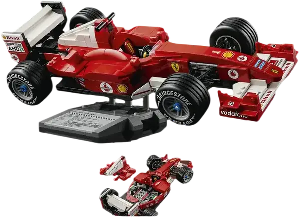 Блоковий конструктор, Авто конструктор LEGO Icons Ferrari F2004 and Michael Schumacher (11375)