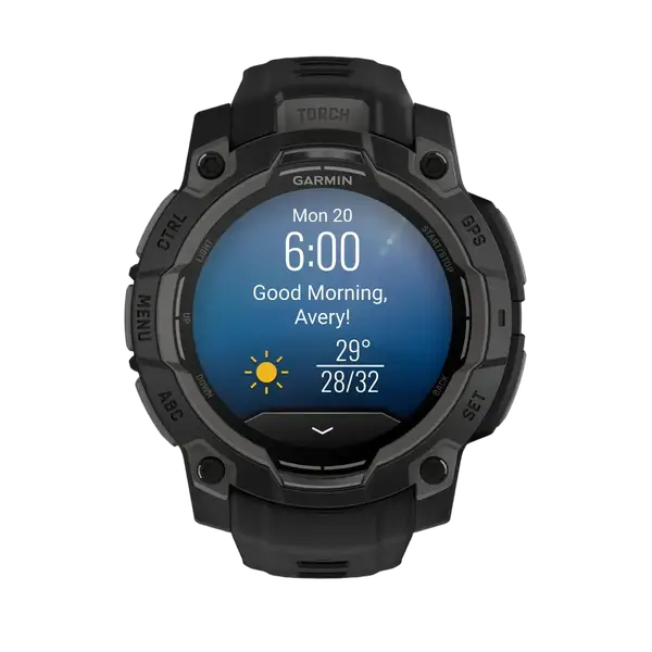 Смарт-годинник Garmin Instinct 3 45mm AMOLED Black with Black Band (010-02936-00)