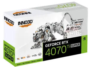 Видеокарта Inno3D GeForce RTX 4070 Ti Super Twin X2 OC White 16GB GDDR6X (N407TS2-166XX-186156W)