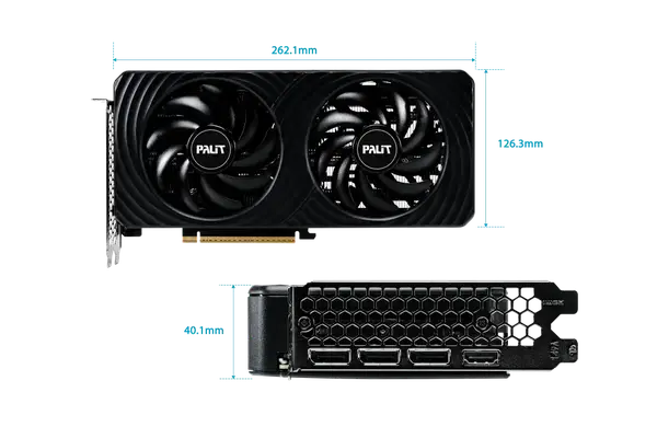 Відеокарта Palit GeForce RTX 5060 Dual 8GB GDDR7 DLSS4 (NE75060019P1-GB2063D)