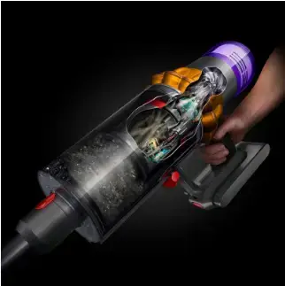 Вертикальний + ручний пилосос (2в1) Dyson V15 Detect Absolute 2023 Yellow/Nickel (446986-01)