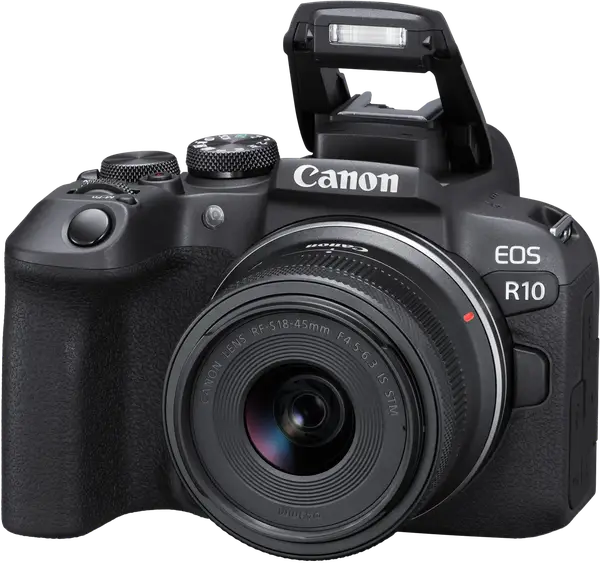 Беззеркальный фотоаппарат Canon EOS R10 kit (RF-S 18-45mm) IS STM (5331C047)