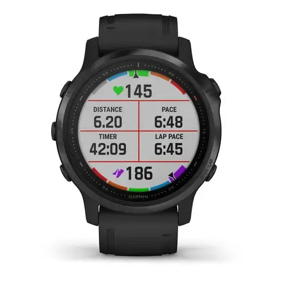 Смарт-годинник Garmin Fenix 6S Pro Black With Black Band (010-02159-14/010-02159-13)