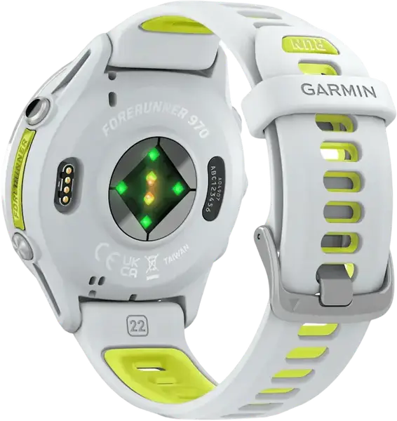Смарт-годинник Garmin Forerunner 970 Titanium w. Whitestone Case and Whitestone/T. Amp Yellow Band (010-02969-01/11)